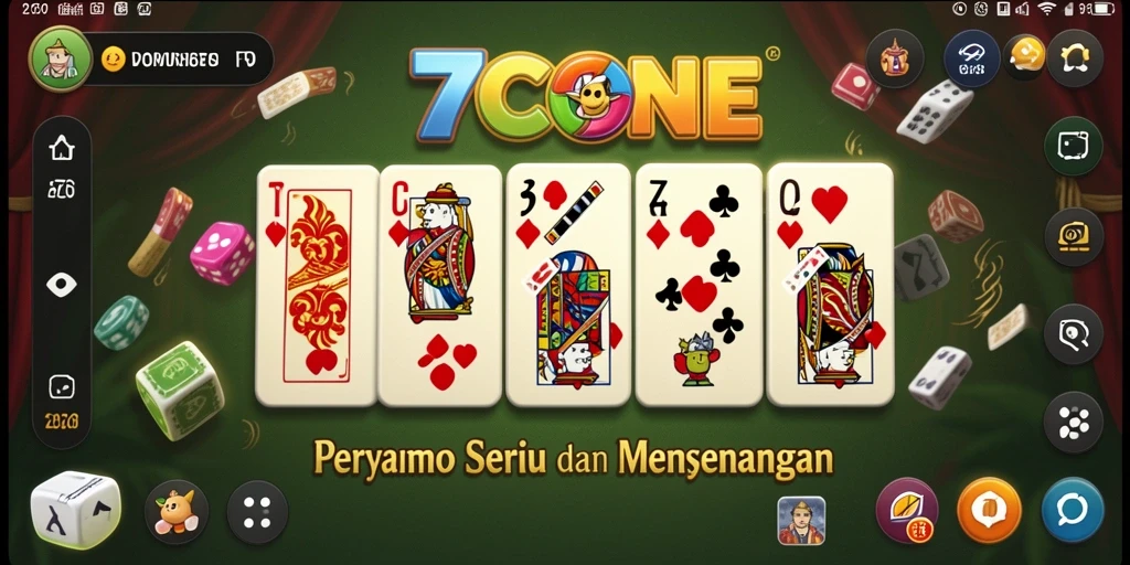 Screenshot gameplay 7CONE dengan tampilan permainan Domino yang seru.