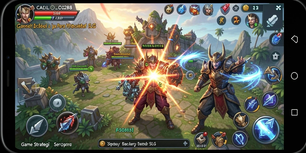 Tangkapan layar menunjukkan aksi seru dalam gameplay SLG.