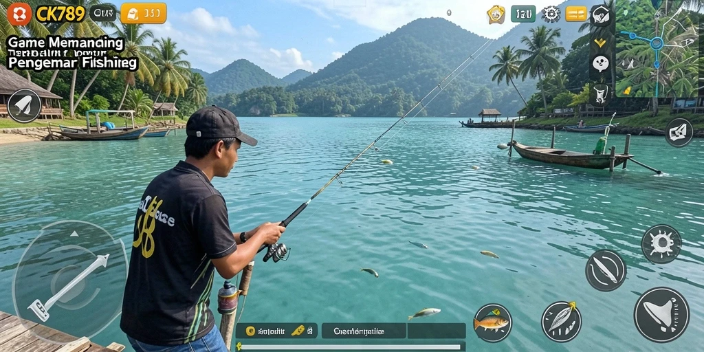 Tangkapan ikan yang menarik dalam gameplay CK789.