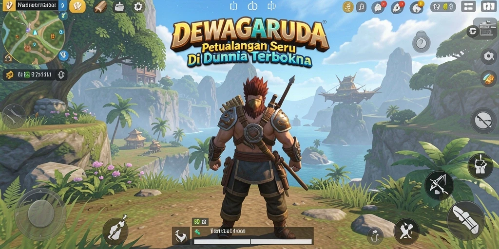 Gameplay mendebarkan di dunia terbuka DEWAGARUDA.