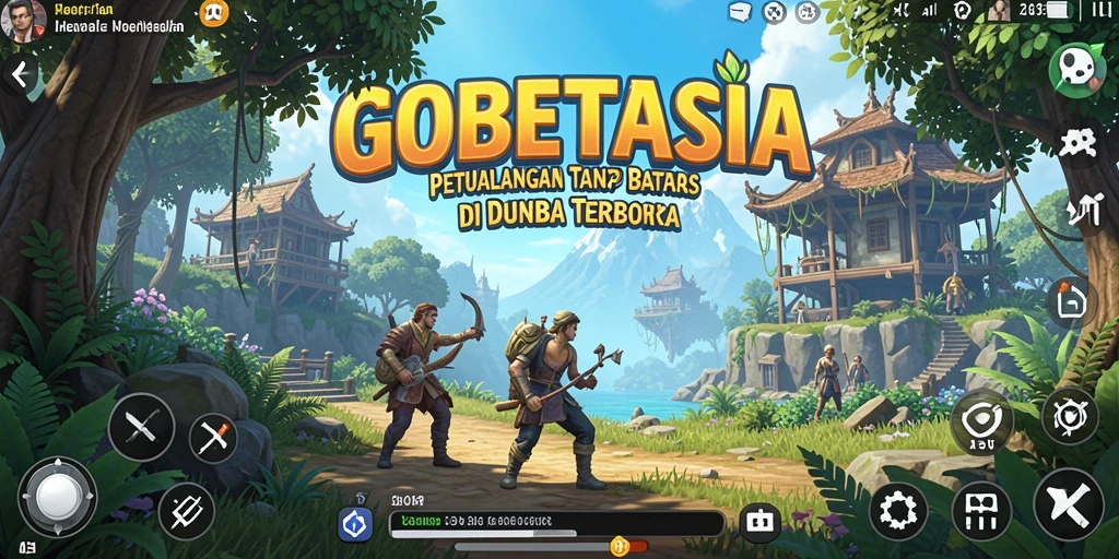 Tampilan gameplay GOBETASIA yang menakjubkan dalam dunia terbuka.