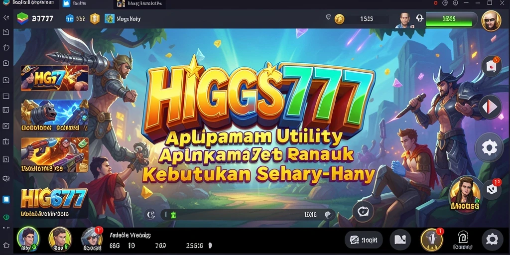 Tampilan antarmuka pengguna HIGGS777 yang intuitif dan menarik.