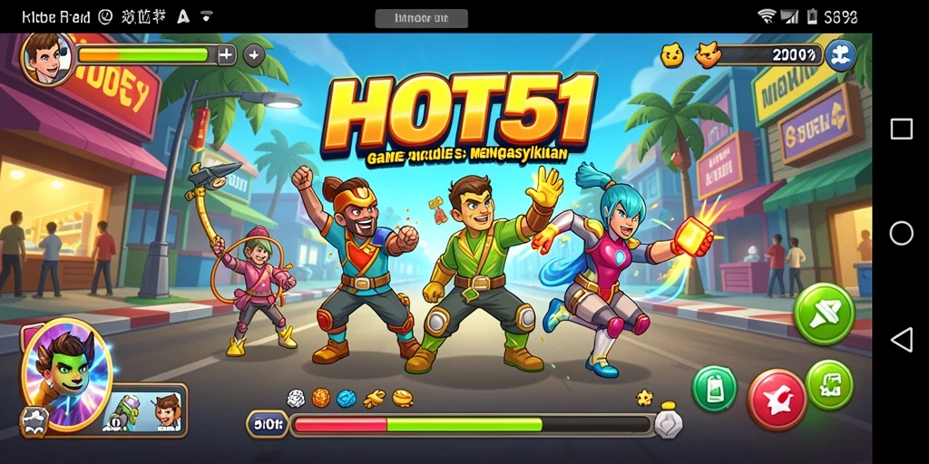 Tampilan gameplay HOT51 yang seru dan penuh aksi dalam kategori Arcade.