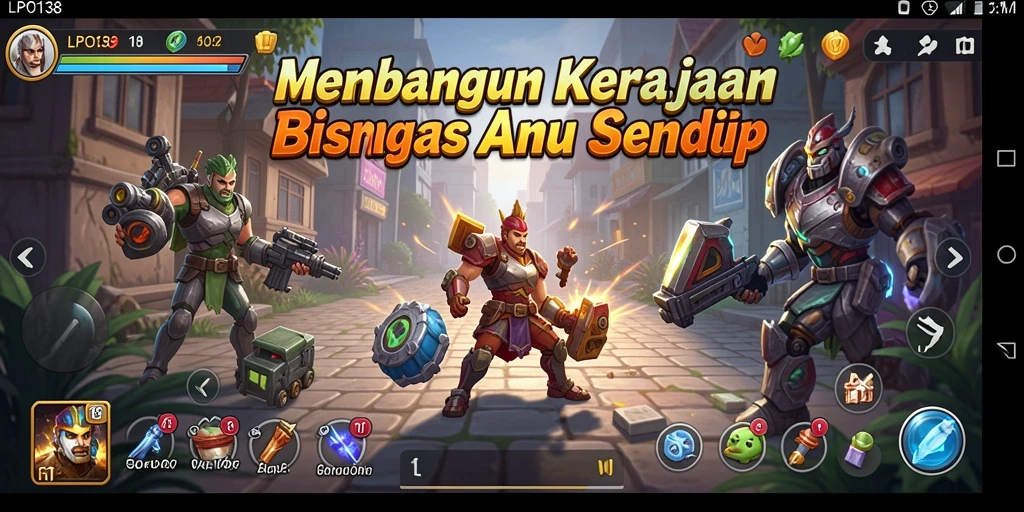 Tampilan menarik dari gameplay LPO138 yang seru dan interaktif.