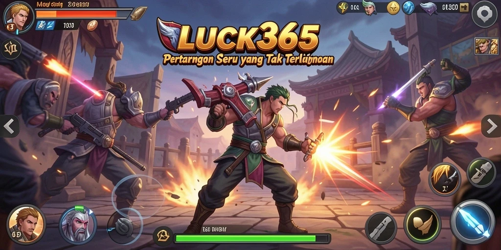 Tampilan aksi pertarungan mendebarkan dari LUCK365 yang seru.