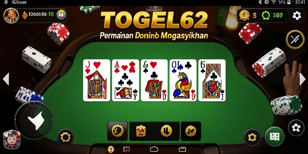 Screenshot gameplay TOGEL62 yang menunjukkan aksi seru permainan Domino.