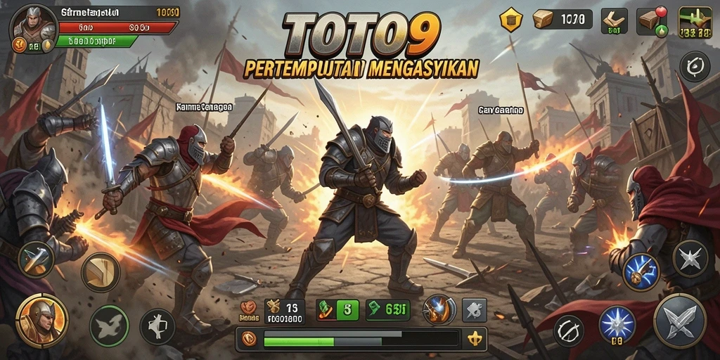 Tampilan utama gameplay TOTO9 yang mendebarkan.