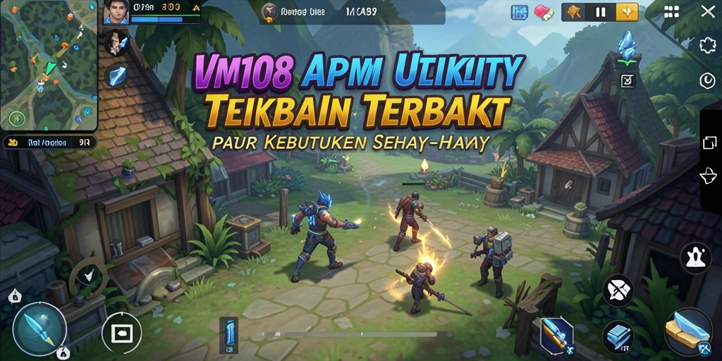 Screenshot VM108 menampilkan antarmuka aplikasi Utility yang informatif dan user-friendly.